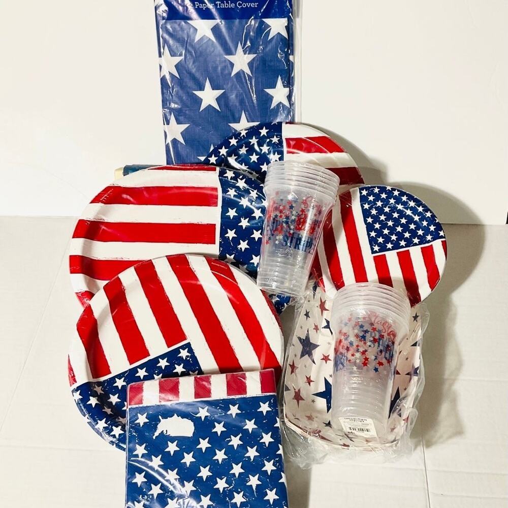 4th July -Table Decor- Paper Plate Bundle